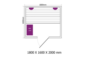 Sauna fińska EF4 Natural z piecem