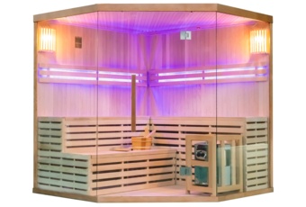 Sauna fińska narożna EA5 z piecem
