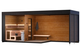 Sauna fińska zewnętrzna Leil® Saunas Patio L Plus 5-osobowa