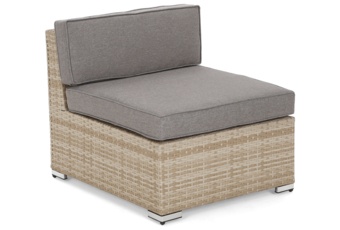 Narożnik modułowy z technorattanu Kansas Maxi Beige / Beige Melange