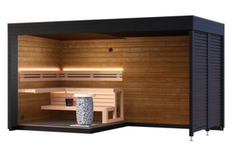 Sauna fińska zewnętrzna Leil® Saunas Patio S Plus 4-osobowa