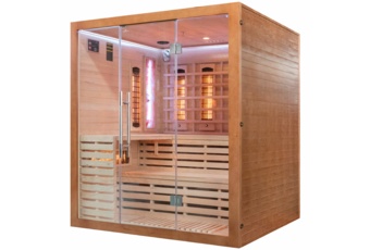 Sauna infrared Nordum Solea 4-osobowa Smart brązowa