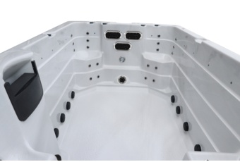 Basen ogrodowy z przeciwprądem i hydromasażem Hanscraft Odin 450 x 228 cm