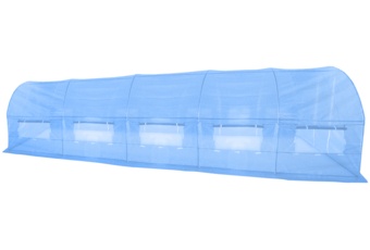 Tunel foliowy 300 x 800 cm (24 m²) stelaż + folia niebieska