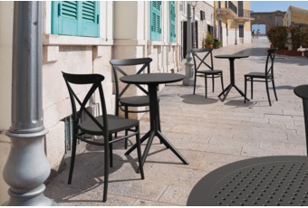 Stół Siesta Sky Folding Ø 60 cm Black