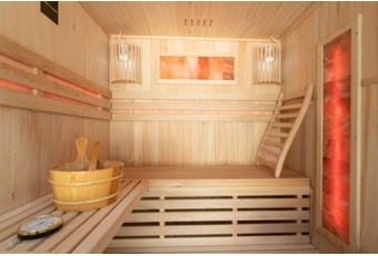 Sauna fińska Nordum Solea R 3-osobowa brązowa