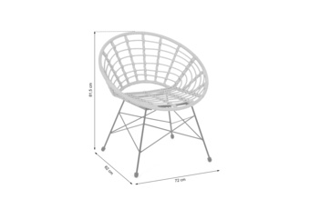 Krzesło technorattanowe Zanzibar Beige / Grey