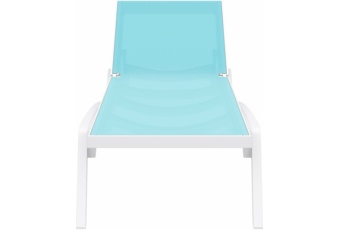 Leżak ogrodowy Siesta Pacific White / Turquoise