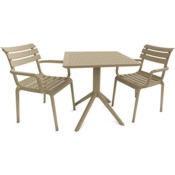 Meble ogrodowe Siesta Paris Sky 70 Taupe 2+1