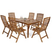 Meble ogrodowe drewniane Akacja 6+1