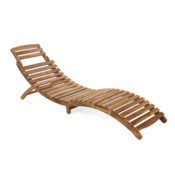 Leżanka ogrodowa drewniana Akacja Lux
