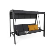 Huśtawka ogrodowa Mungia Dark Grey / Grey Melange z pokrowcem