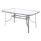 Meble ogrodowe metalowe Sevilla 150 cm Silver / Black 6+1 II. gatunek