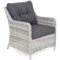 Narożny zestaw mebli ogrodowych lewy California Light Grey / Grey Melange