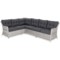Narożny zestaw mebli ogrodowych lewy California Light Grey / Grey Melange