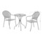 Meble ogrodowe metalowe Maja Round Grey 2+1