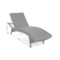 Leżak ogrodowy technorattanowy Marbella White / Grey
