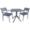 Meble ogrodowe Siesta Paris Sky 70 Dark Grey 2+1