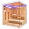 Sauna infrared narożna Nordum Pure 4-osobowa biała