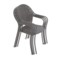 Krzesło ogrodowe metalowe Maja Round Grey