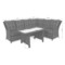 Narożnik technorattanowy prawy Alicante Grey / Grey Melange