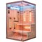 Sauna infrared narożna Nordum Pure 2-osobowa brązowa