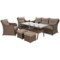 Meble ogrodowe technorattanowe Bergamo Elegant Ginger / Brown Melange
