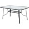 Meble ogrodowe metalowe Sevilla 145 cm Grey / Black 6+1