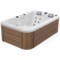 Wanna ogrodowa z hydromasażem Aquess Zenya 1201 Brown 3-osobowa