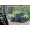 Donica ogrodowa Prosperplast Sierra Square Beton Effect Anthracite 13 l