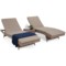 Zestaw leżaków ogrodowych z technorattanu Bora Bora Ginger / Brown Melange ze stolikiem