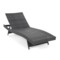 Leżak ogrodowy technorattanowy Bora Bora Grey / Grey Melange z poduszką