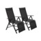 Zestaw krzeseł ogrodowych aluminiowych Ibiza Relax Black / Black