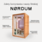 Sauna fińska narożna Nordum Pure 4-osobowa czarna II. gatunek