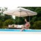 Parasol ogrodowy Litex Garden Rio 300 cm Silver / Ecru