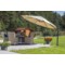 Parasol ogrodowy Roma 350 cm Grey / Light Grey z podstawą