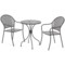 Meble ogrodowe metalowe Maja Round Grey 2+1