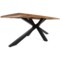 Meble ogrodowe drewniane Oregon 200 cm Black / Teak + Akacja Cross 8+1 poekspozycyjne