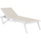 Leżak ogrodowy Siesta Pacific White / Taupe