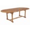 Meble ogrodowe drewniane Akacja Oval 180+60 cm 8+1
