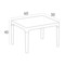 Stolik Siesta Sky Side Red