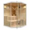 Sauna fińska narożna EA3C White z piecem