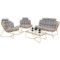 Meble ogrodowe technorattanowe Palermo Beige / Light Grey