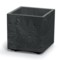 Donica ogrodowa Sierra Square Beton Effect Black Concrete 13 l