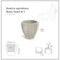 Donica ogrodowa Prosperplast Rona Sand 91 l