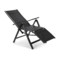 Zestaw krzeseł ogrodowych aluminiowych Ibiza Relax Black / Black