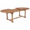 Meble ogrodowe drewniane Akacja Oval 180+60 cm 8+1