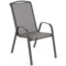 Krzesło ogrodowe metalowe Atlanta Grey / Black Diamond