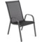 Meble ogrodowe metalowe Sevilla 145 cm Grey / Black 6+1