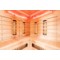 Sauna infrared narożna Nordum Classic 3-osobowa brązowa